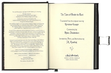 J.K. Rowling First Printing of ''The Tales of Beedle the Bard'' -- With Custom Pouch, Case & All Ten Collector's Edition Prints